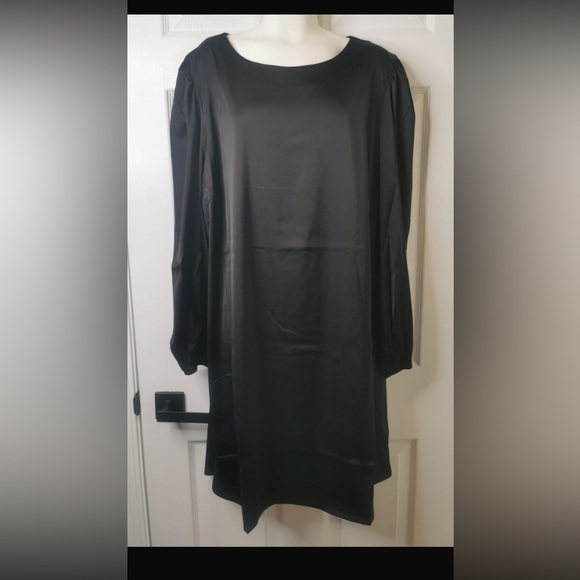 NEW! The Drop Womens Size XXL @Shopdandy Belted Silky Stretch Dress - Picture 7 of 10